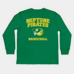 Neptune High School Pirates Basketball Kids Long Sleeve T-Shirt